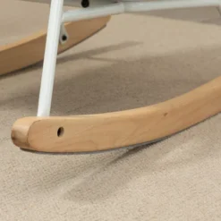 HOMCOM Accent Rocking Chairs, Upholstered Nursery Glider Rocker, Modern Armchair, Wingback Chair For Living Room And Bedroom, Gray -Furniture Sale Store GUEST fd07da6f 7d99 4976 b4d7 03a669c62ad8