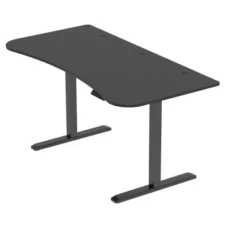 Monoprice Pre-Drilled 3-piece Sit-Stand Desk Table Top 63 Inches Wide - Black, Custom Sized For Motorized And Manual Crank Height Adjustable Desk