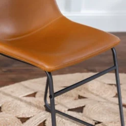 Set Of 2 Laslo Modern Upholstered Faux Leather Dining Chairs - Saracina Home -Furniture Sale Store GUEST fe245bc2 14e4 4821 9570 ac728abc73e4