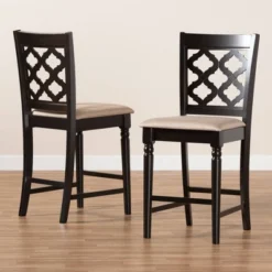 2pc Ramiro Wood Counter Height Barstools - Baxton Studio -Furniture Sale Store GUEST ff3a1d19 8548 4ed2 8a04 794bd8dd1218