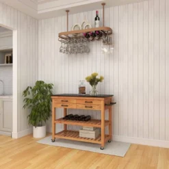 Coastal Wood Kitchen Cart Brown - Olivia & May 35 Coastal Wood Kitchen Cart Brown - Olivia & May -Furniture Sale Store GUEST ff5903fb 2343 4876 af94 310ed20be338