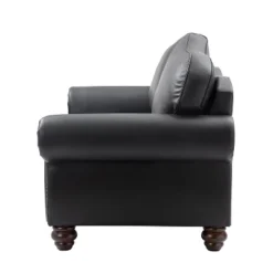 Antonia 60" Wide Chesterfield Loveseat, Genuine Leather Sofa With Nailhead Trim And Rolled Armrests -A+B | ARTFUL LIVING DESIGN -Furniture Sale Store GUEST ffe693eb d2f4 41d7 8b2a a10cd9668e5b